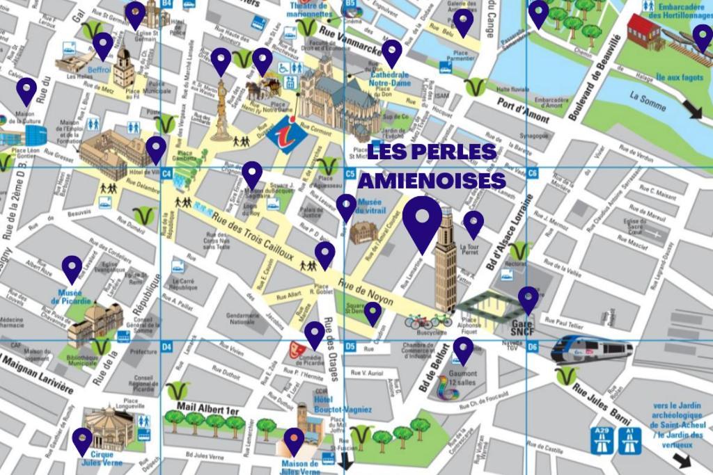 Les Perles Amienoises✩Black Pearl☆Hyper Centre☆ Amiens Exterior photo